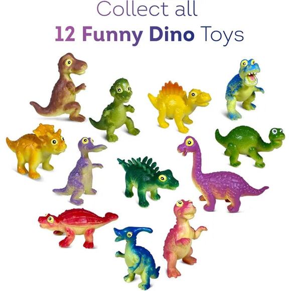 6 Bath Bombs for Kids with Funny Dinosaurs Toys - Picture 2 of 9